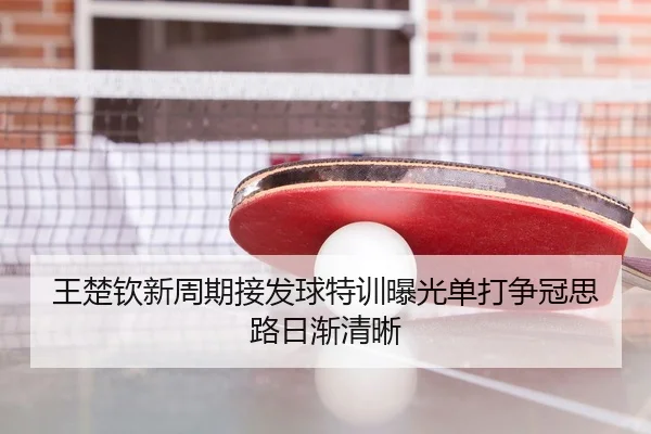 王楚钦新周期接发球特训曝光单打争冠思路日渐清晰